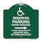 Signmission Modern Isa Connecticut Reserved Parking Permit Required Violators Fin Alum, 18" x 18", GW-1818-23872 A-DES-GW-1818-23872 - alternate 1